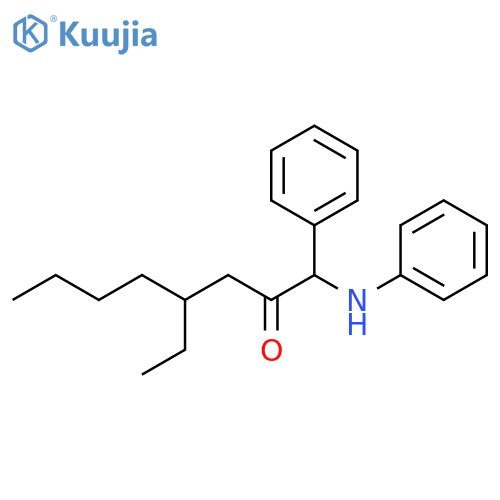 2-Octanone, 4-ethyl-1-phenyl-1-(phenylamino)- structure