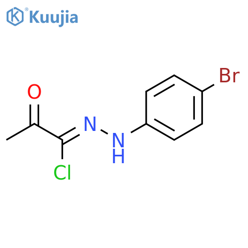 N-(4-Bromophenyl)-2-oxopropanehydrazonoyl chloride structure