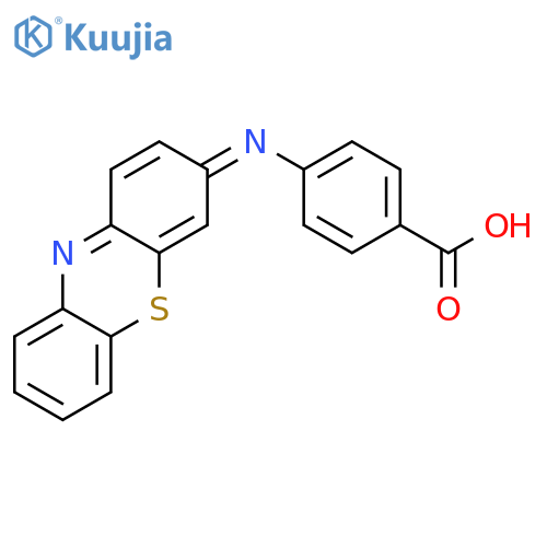 Benzoic acid, 4-(3H-phenothiazin-3-ylideneamino)- structure