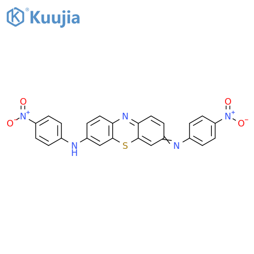3H-Phenothiazin-7-amine, N-(4-nitrophenyl)-3-[(4-nitrophenyl)imino]- structure
