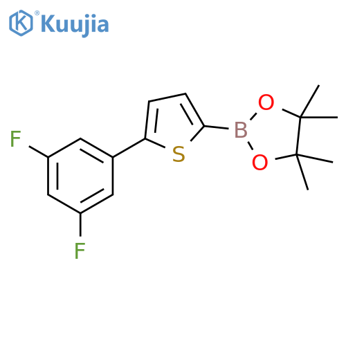 5-(3，5-Difluorophenyl)thiophene-2-boronic acid pinacol ester structure