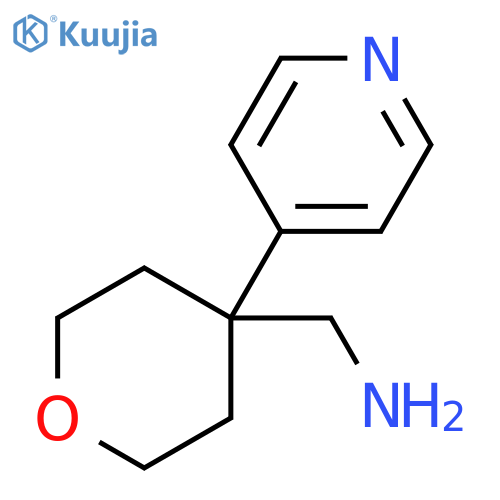 [4-(Pyridin-4-yl)oxan-4-yl]methanamine structure