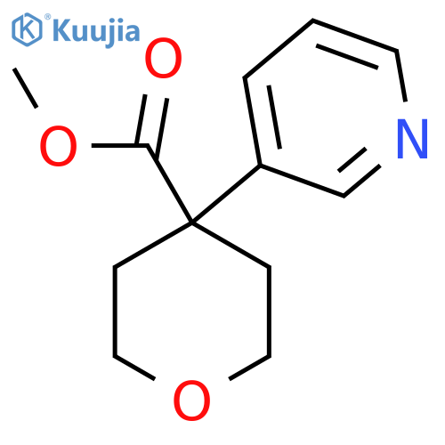 Methyl 4-(pyridin-3-yl)oxane-4-carboxylate structure
