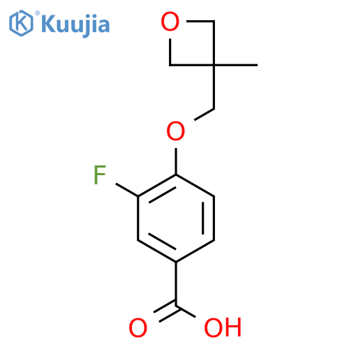 3-Fluoro-4-[(3-methyloxetan-3-yl)methoxy]benzoic acid structure
