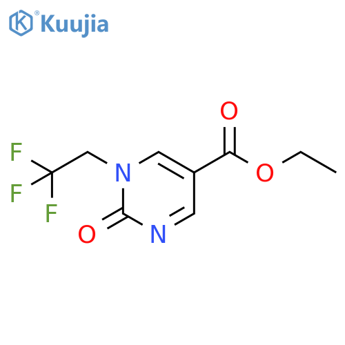 Ethyl 2-oxo-1-(2,2,2-trifluoroethyl)-1,2-dihydropyrimidine-5-carboxylate structure