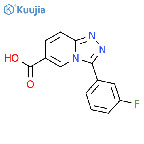 3-(3-Fluorophenyl)-[1,2,4]triazolo[4,3-a]pyridine-6-carboxylic acid structure