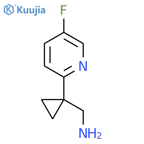 1-(5-fluoropyridin-2-yl)cyclopropylmethanamine structure