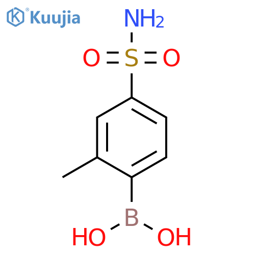 2-Methyl-4-sulfamoylphenylboronic acid structure