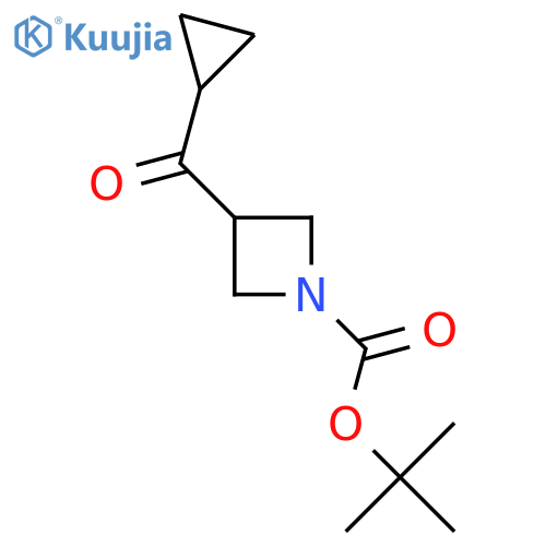 tert-butyl 3-(cyclopropanecarbonyl)azetidine-1-carboxylate structure