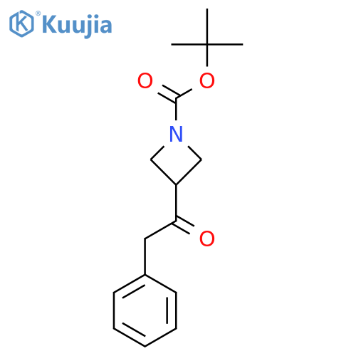 Tert-butyl 3-(2-phenylacetyl)azetidine-1-carboxylate structure