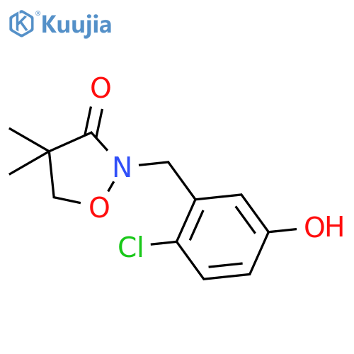 3-Isoxazolidinone, 2-[(2-chloro-5-hydroxyphenyl)methyl]-4,4-dimethyl- structure