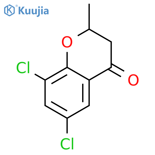 4H-1-Benzopyran-4-one, 6,8-dichloro-2,3-dihydro-2-methyl-, (±)- structure