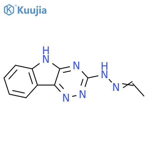 Acetaldehyde, 2H-1,2,4-triazino[5,6-b]indol-3-ylhydrazone structure