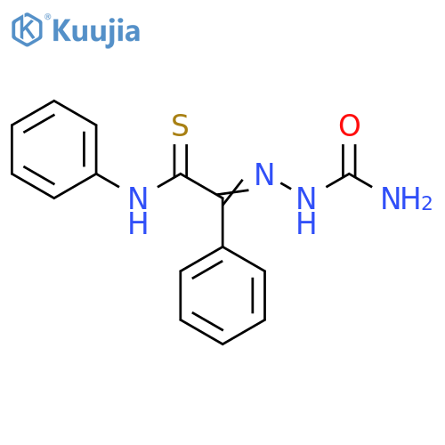 Hydrazinecarboxamide,2-[1-phenyl-2-(phenylamino)-2-thioxoethylidene]- structure