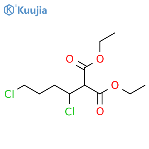 Propanedioic acid, (1,4-dichlorobutyl)-, diethyl ester structure