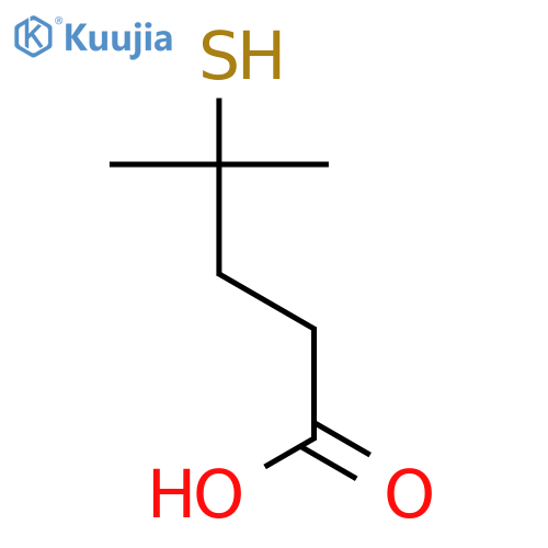 4-methyl-4-sulfanylpentanoic acid structure