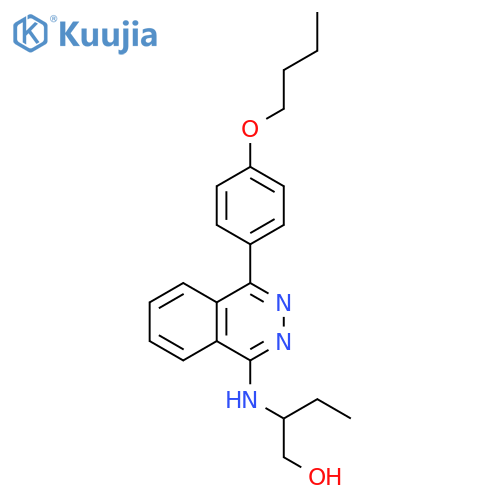 1-Butanol, 2-[[4-(4-butoxyphenyl)-1-phthalazinyl]amino]- structure
