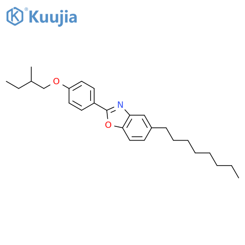 Benzoxazole, 2-[4-(2-methylbutoxy)phenyl]-5-octyl- structure