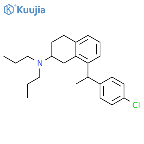2-Naphthalenamine,8-[1-(4-chlorophenyl)ethyl]-1,2,3,4-tetrahydro-N,N-dipropyl- structure