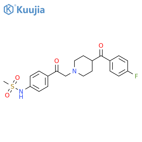 Methanesulfonamide,N-[4-[[4-(4-fluorobenzoyl)-1-piperidinyl]acetyl]phenyl]- structure
