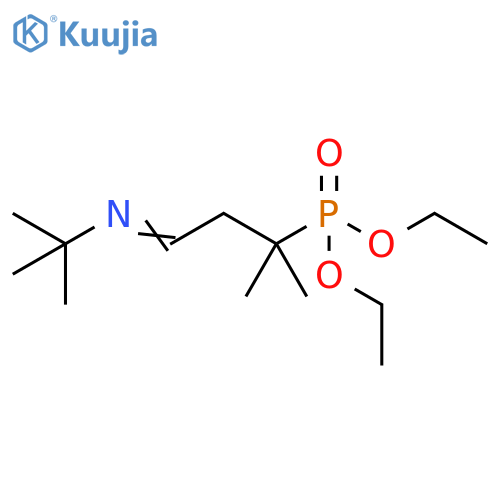 Phosphonic acid, [3-[(1,1-dimethylethyl)imino]-1,1-dimethylpropyl]-, diethyl ester (9CI) structure