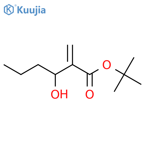 Hexanoic acid, 3-hydroxy-2-methylene-, 1,1-dimethylethyl ester, (-)- structure
