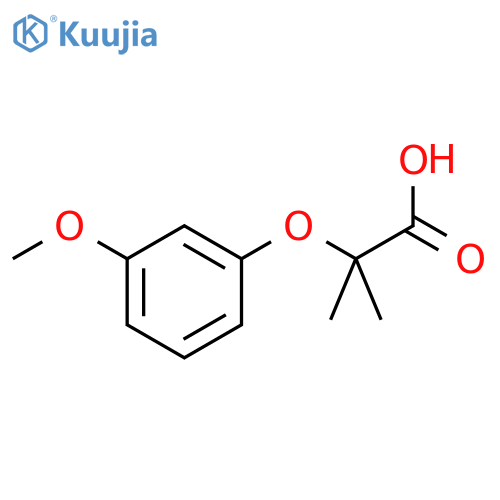 2-(3-Methoxyphenoxy)-2-methylpropanoic acid structure