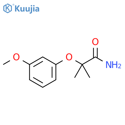 Propanamide, 2-(3-methoxyphenoxy)-2-methyl- structure