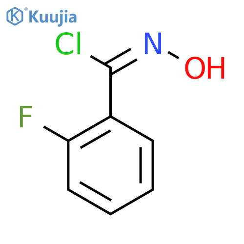 (Z)-2-fluoro-N-hydroxybenzene-1-carbonimidoyl chloride structure
