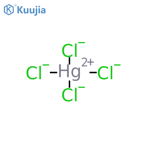 Mercurate(2-), tetrachloro-, (T-4)- (9CI) structure