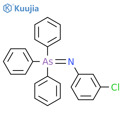 Benzenamine, 3-chloro-N-(triphenylarsoranylidene)- structure