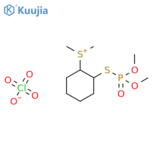 Sulfonium, [2-[(dimethoxyphosphinyl)thio]cyclohexyl]dimethyl-, perchlorate (1:1) structure