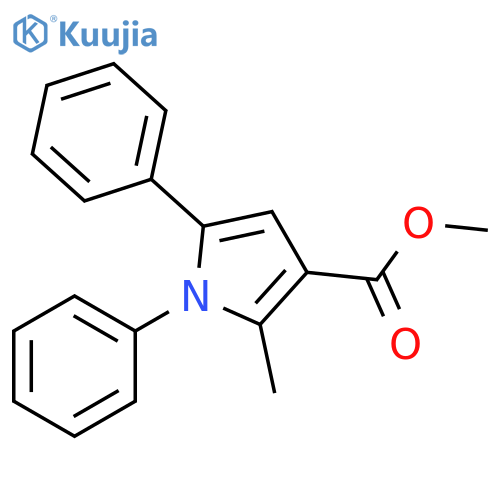 1H-Pyrrole-3-carboxylic acid, 2-methyl-1,5-diphenyl-, methyl ester structure