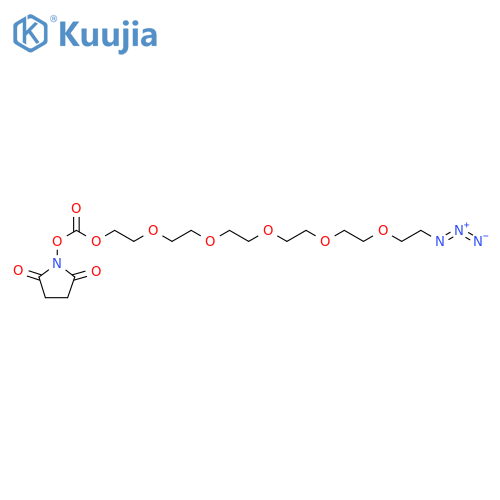 Azido-PEG5-succinimidyl carbonate structure