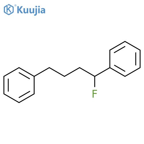 Benzene, 1,1'-(1-fluoro-1,4-butanediyl)bis- structure