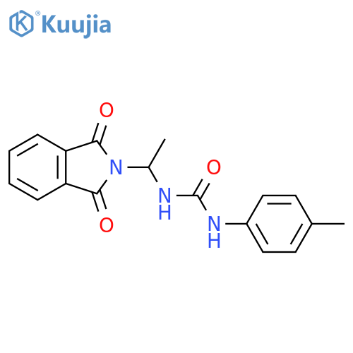 Urea,N-[1-(1,3-dihydro-1,3-dioxo-2H-isoindol-2-yl)ethyl]-N'-(4-methylphenyl)- structure