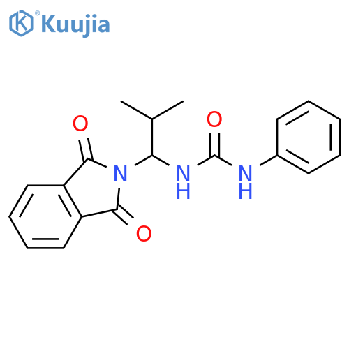 Urea,N-[1-(1,3-dihydro-1,3-dioxo-2H-isoindol-2-yl)-2-methylpropyl]-N'-phenyl- structure