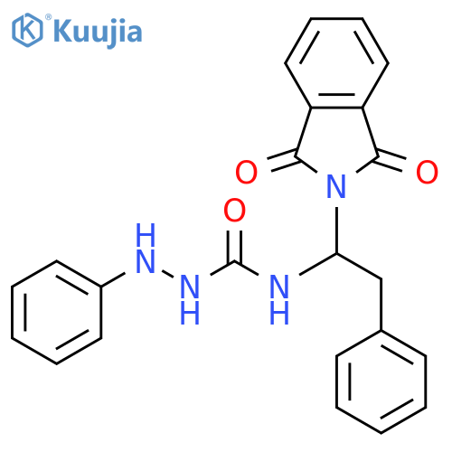 Hydrazinecarboxamide,N-[1-(1,3-dihydro-1,3-dioxo-2H-isoindol-2-yl)-2-phenylethyl]-2-phenyl- structure