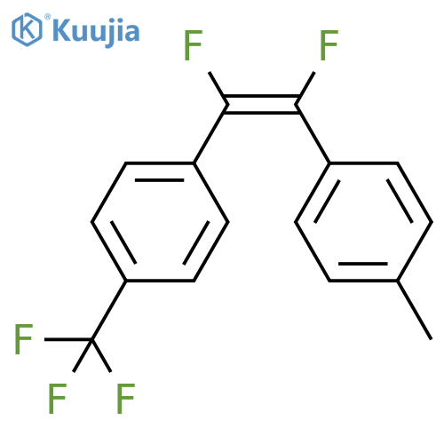 Benzene, 1-[1,2-difluoro-2-(4-methylphenyl)ethenyl]-4-(trifluoromethyl)- structure