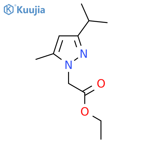 Ethyl (3-isopropyl-5-methyl-1H-pyrazol-1-yl)acetate structure