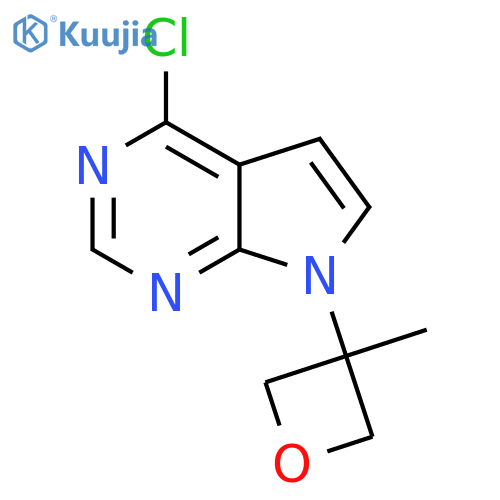 4-Chloro-7-(3-methyloxetan-3-YL)-7H-pyrrolo[2,3-D]pyrimidine structure