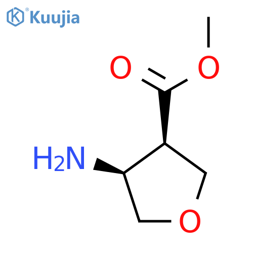 Methyl (3R,4S)-rel-4-Aminotetrahydro-3-furancarboxylate Hydrochloride structure