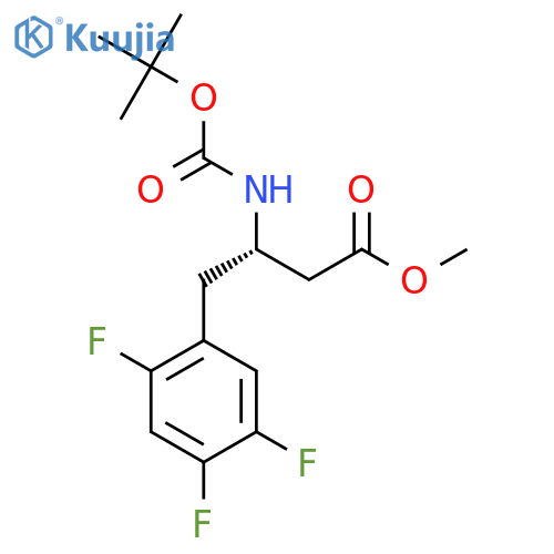 (S)-Methyl 3-(Boc-amino)-4-(2,4,5-trifluorophenyl)butanoate structure