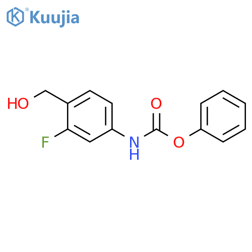 Phenyl (3-fluoro-4-(hydroxymethyl)phenyl)carbamate structure