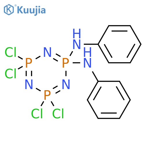 2λ5,4λ5,6λ5-1,3,5,2,4,6-Triazatriphosphorine-2,2-diamine, 4,4,6,6-tetrachloro-N,N'-diphenyl- structure