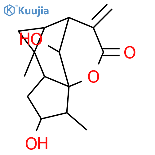 3,6-Dihydroxy-11(13)-ivaxallaren-12,5-olide; (1α,3β,4β,5α,6β)-form structure