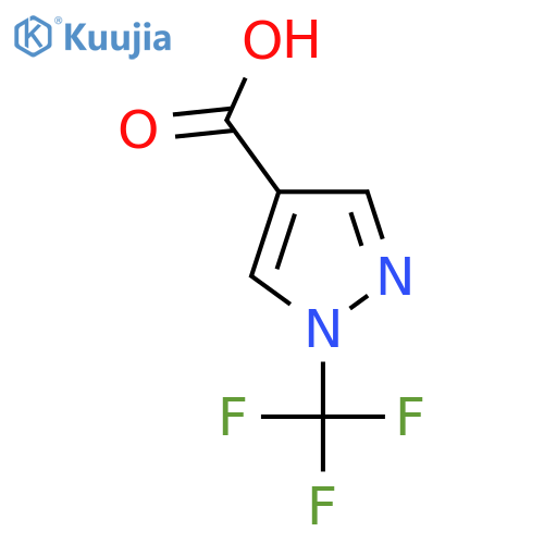1-(Trifluoromethyl)-1H-pyrazole-4-carboxylic acid structure