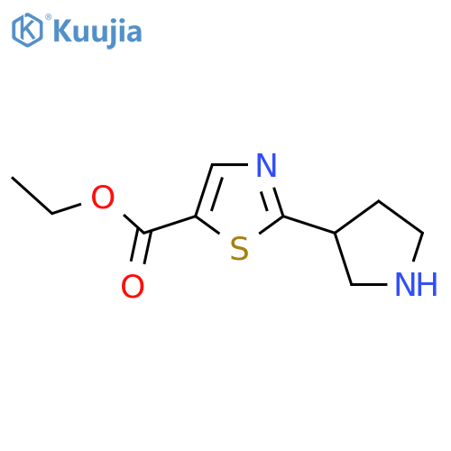 Ethyl 2-pyrrolidin-3-yl-1,3-thiazole-5-carboxylate structure