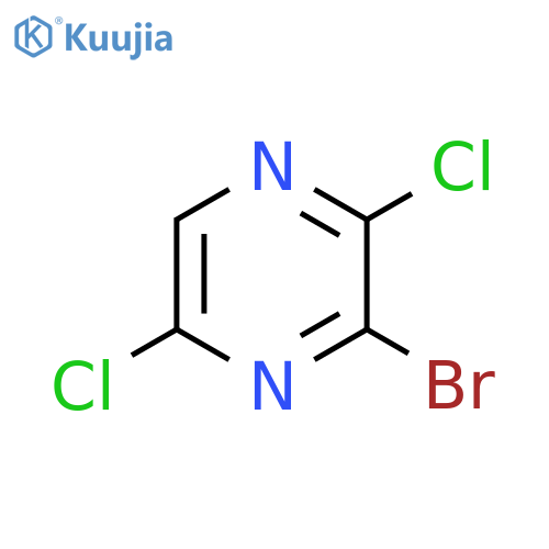 Pyrazine, 3-bromo-2,5-dichloro- structure