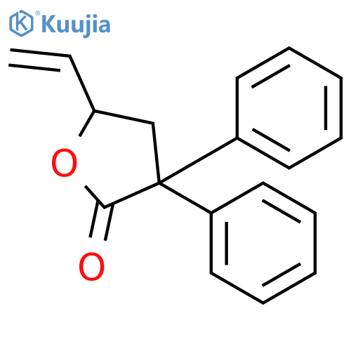 2(3H)-Furanone, 5-ethenyldihydro-3,3-diphenyl-, (5S)- structure